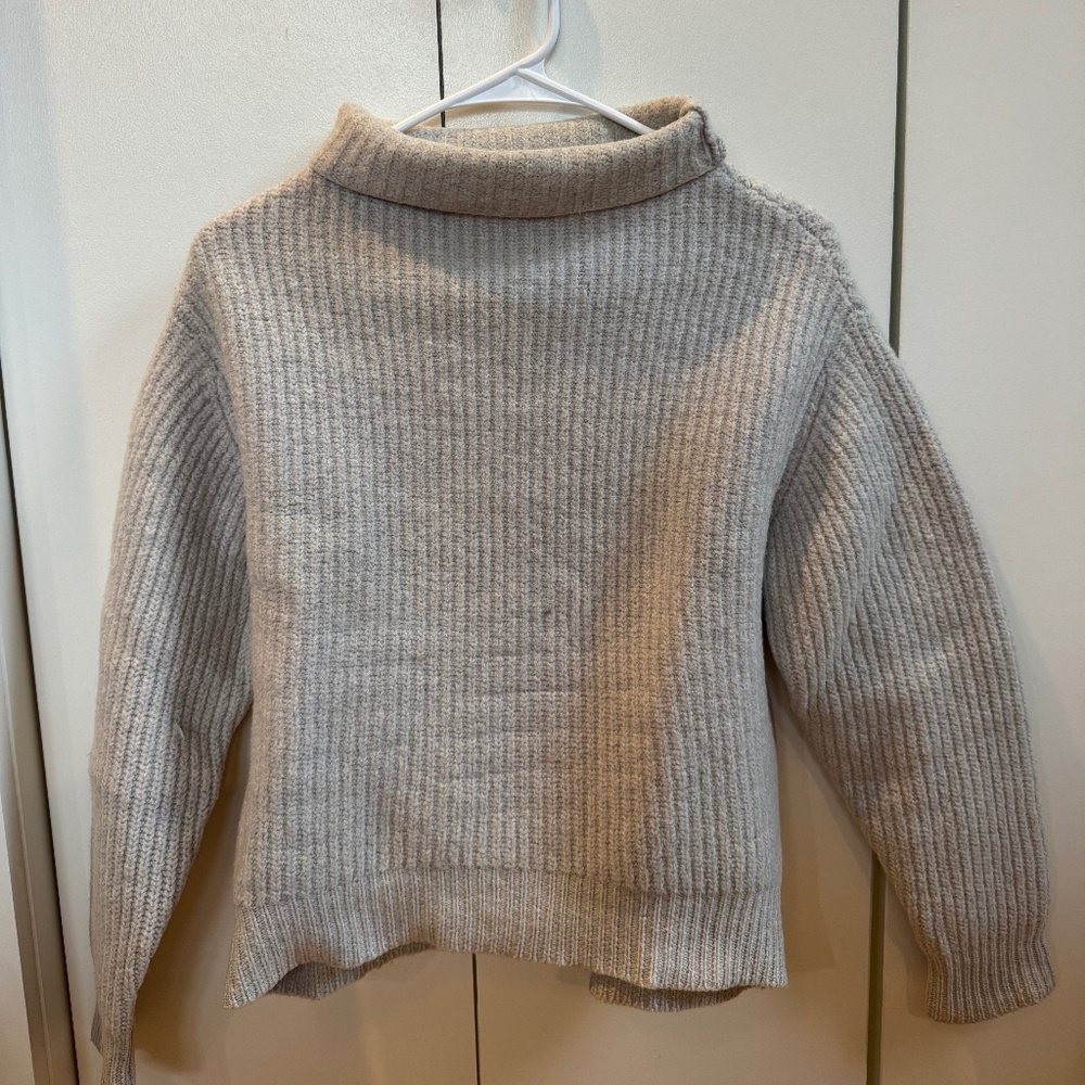 Wilfred Free Aritzia Size 100% Wool Cropped Turtleneck Harper | Size M